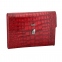 Portafolio mujer piel coco rojo