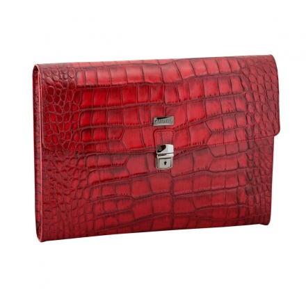 Portafolio piel mujer hecho a mano ruano