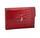 Portafolio de piel para mujer coco granate